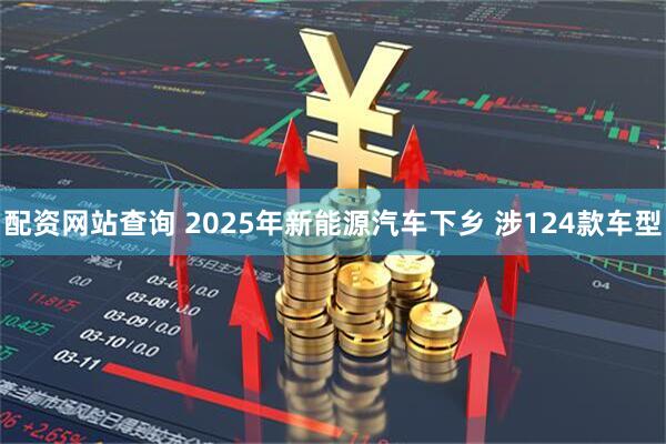 配资网站查询 2025年新能源汽车下乡 涉124款车型